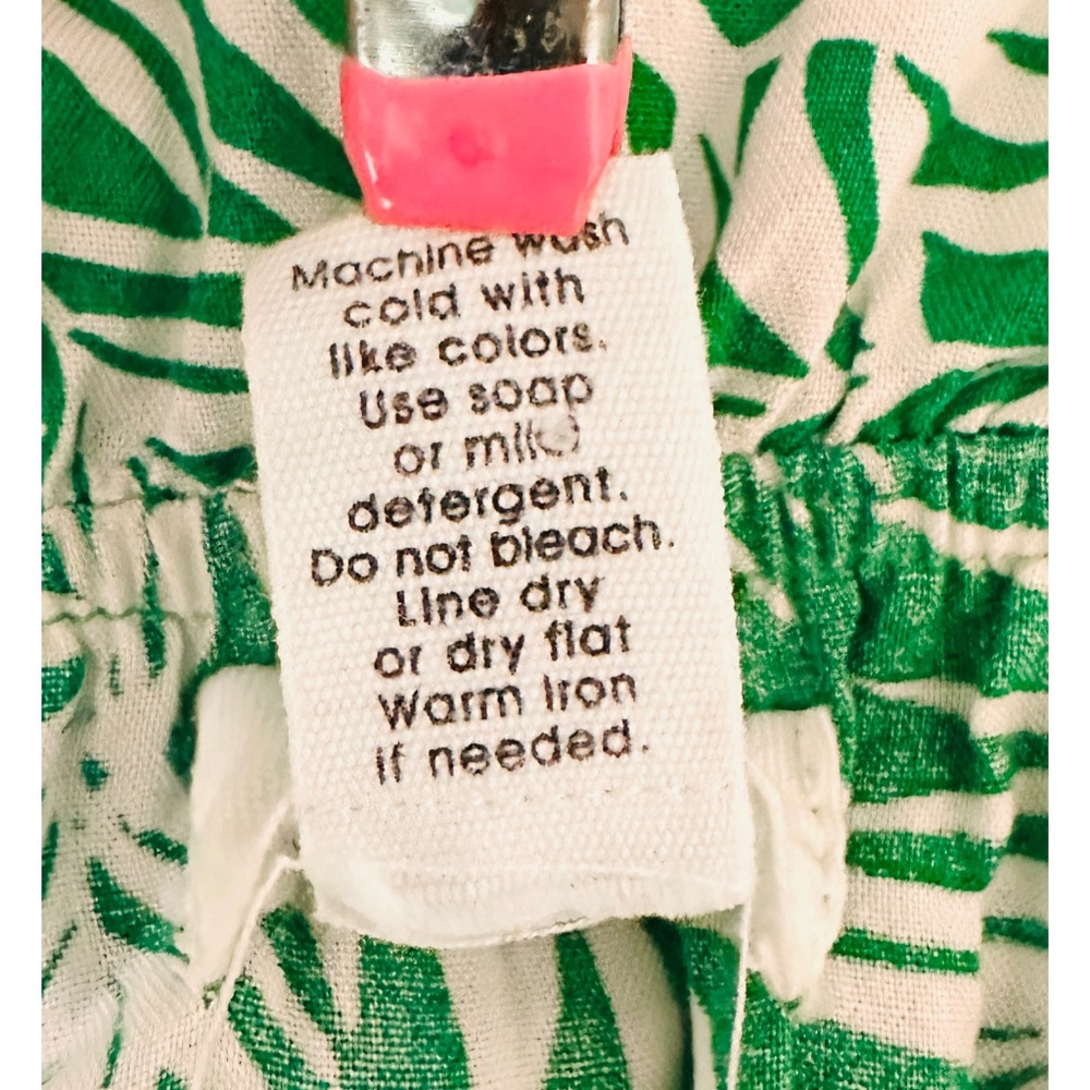 Japna Tropical Green Leaf Print Crop Top Summer Maxi Dress w/ Spilt, M - Picture 7 of 11